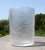 Iittala Mid Century Modern Ward Bennett Style Crackle Glass Cylindrical Vase For Sale - Image 4 of 8