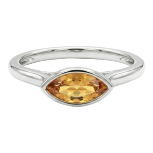 Citrine Marquise Cut Ring, 925 Sterling Silver Handmade Ring , November Birthstone Ring Us 7