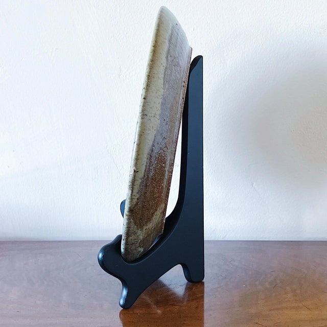 Art Nouveau Antique Art Nouveau Ceramic Charger Plate Bowl With Glazed Portrait Face For Sale - Image 3 of 9