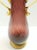 Brown Brown and Yellow Murano Glass Amphora Vase attributed to Fratelli Toso, Italy, 1940s For Sale - Image 8 of 12