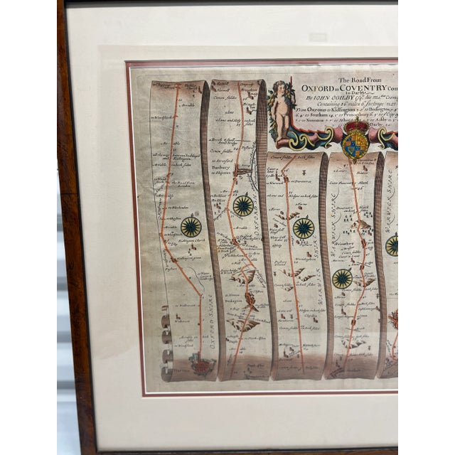 John Ogilby Oxford to Salisbury Road Map #82 Circa 1675 For Sale - Image 4 of 7