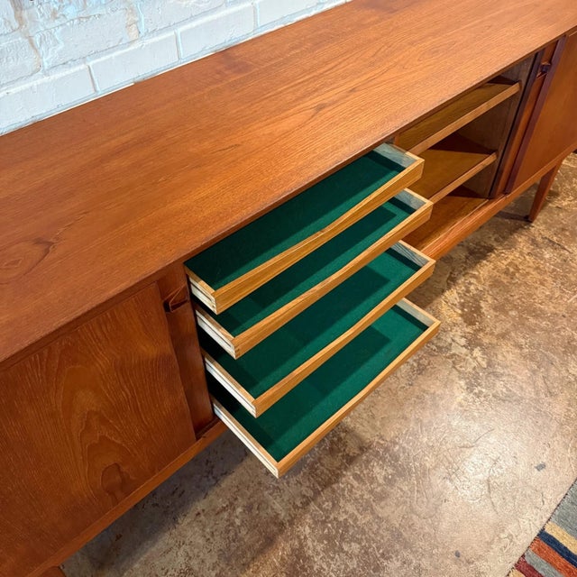 Henry Rosengren Hansen Model 49 Credenza, Teak, Denmark, 1960s For Sale - Image 6 of 12