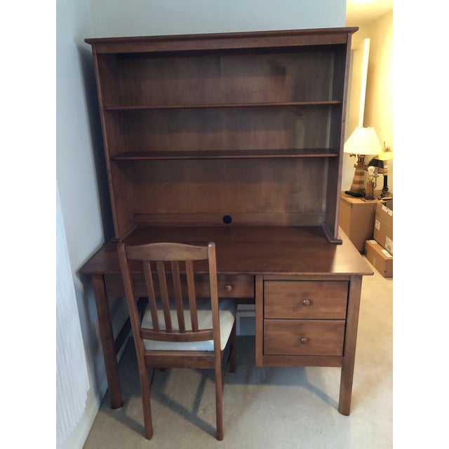Nadeau Arts and Crafts Cherry Desk and Chair Chairish