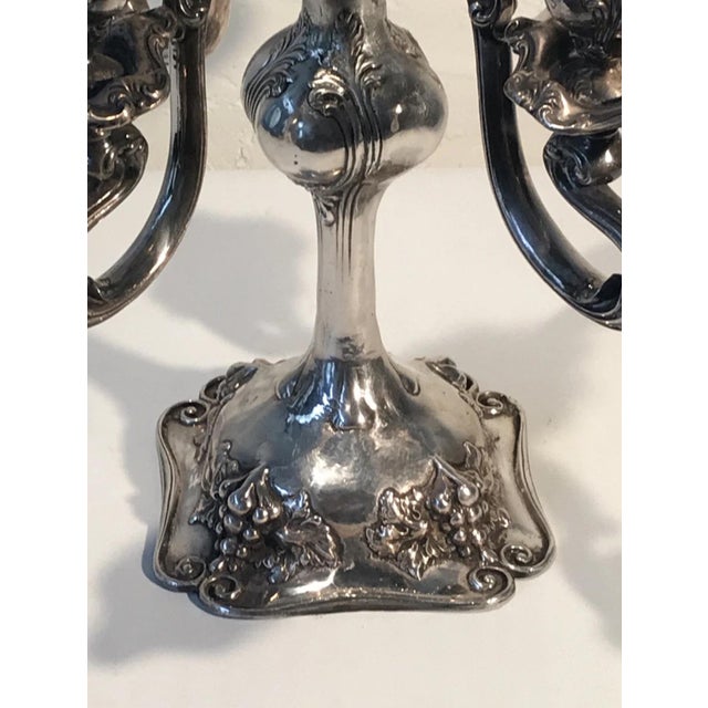 Late 19th Century 19th Century Important Art Nouveau Grape Motif Candelabra For Sale - Image 5 of 9