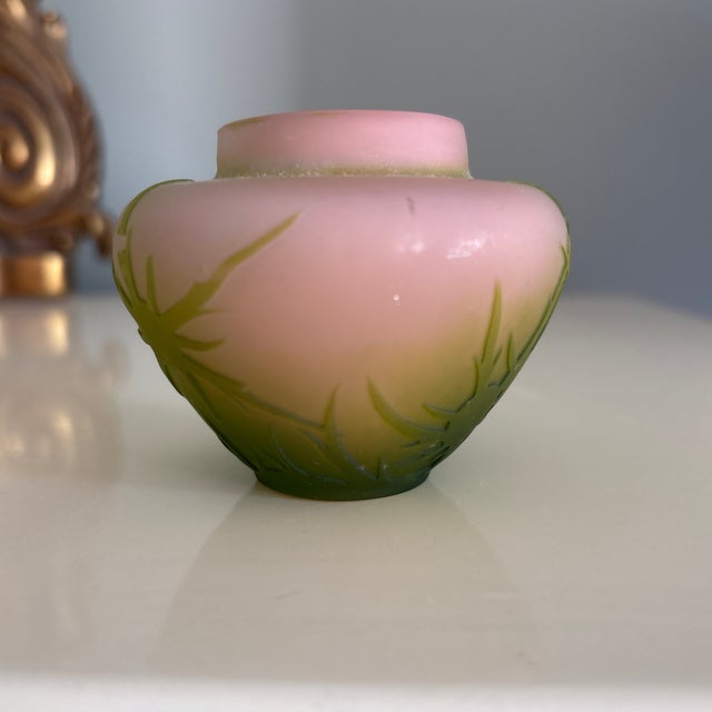 Emile Galle Petite Emile Galle Cameo Vase For Sale - Image 4 of 8