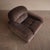 Italian Lounge Chair (1/2) Part of pair, see other listing for second piece. Low, deep-seated lounge chair with rolled...