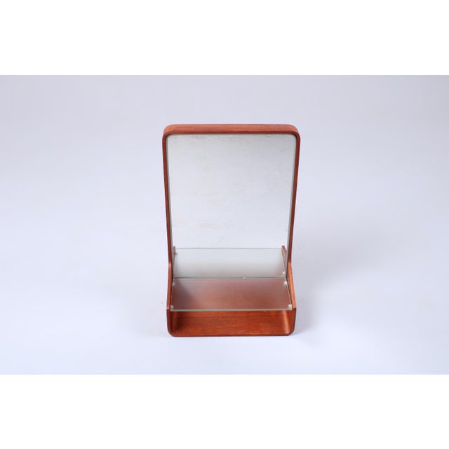 Plywood mirror from the Euroika series by Friso Kramer, one of the most attractive Dutch mirror designs from the 1960ies....