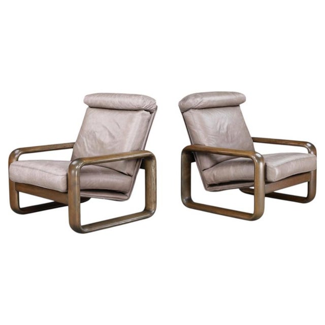 Hombre Leather Lounge Chairs by Burkhard Vogtherr for Rosenthal, Germany, 1970, Set of 2 For Sale - Image 17 of 17