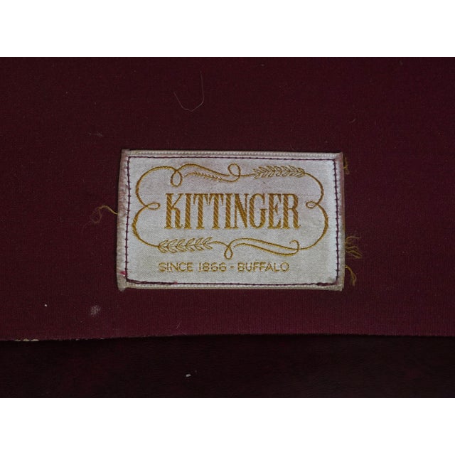 Kittinger Burgundy Tufted Leather Executive Desk Chair For Sale - Image 18 of 18