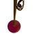 M.G. Wheeler Vintage M.G. Wheeler "Sight Light" Burgundy Floor Lamp Attributed to Earl Canfield For Sale - Image 4 of 7