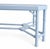 Vintage Faux Bamboo Coffee Table in Benjamin Moore Blue Hydrangea For Sale In Miami - Image 6 of 8