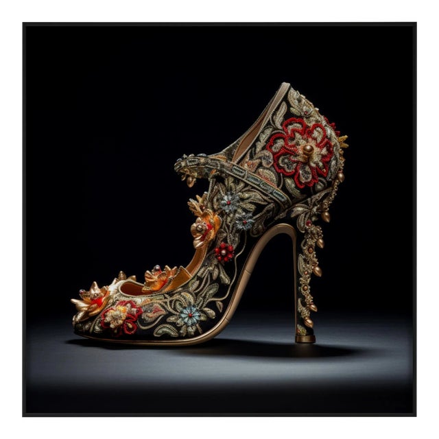 One-Of-A-Kind 30' X 30' Luxury Fashion Photography 'Shoe' by Diane Grant Studio, Unframed For Sale