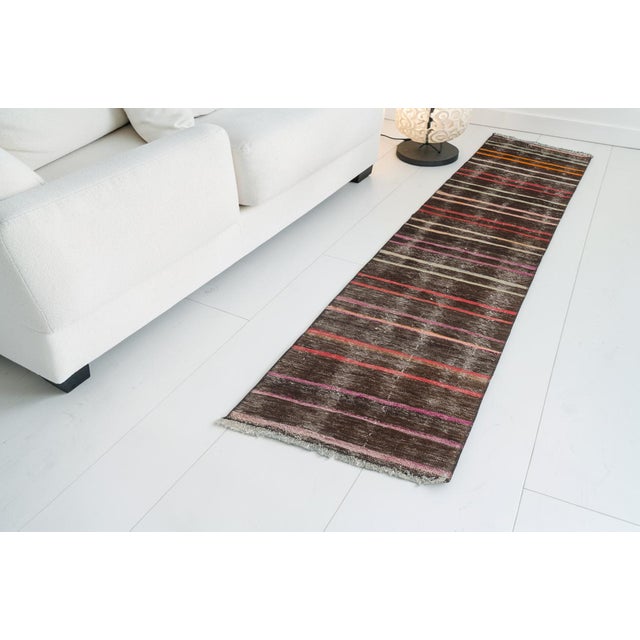 Anatolian Naturel Antique Kilim Runner For Sale - Image 10 of 10