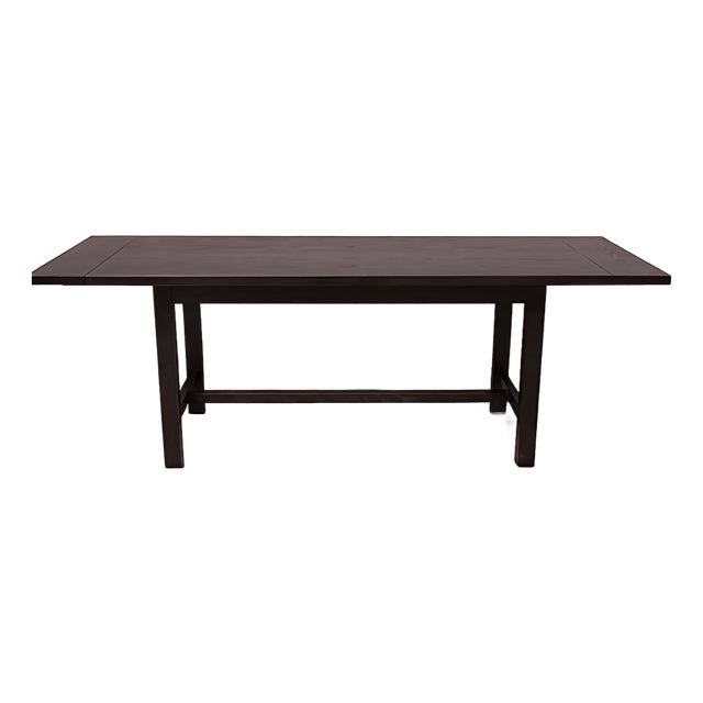 Modern Maxine Snider Black Dining Extension Table For Sale