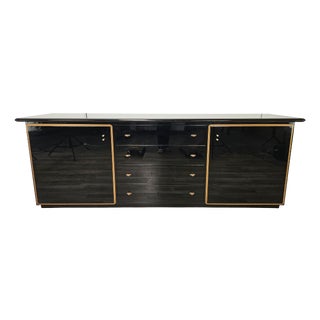 Sideboard in Black Lacquered Wood by Pierre Cardin, 1970 For Sale