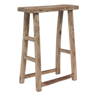 Chinese Narrow Courtyard Stool, C. 1900 For Sale