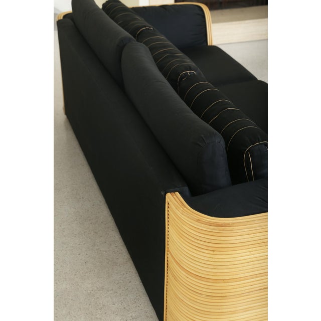Late 20th Century Pencil Reed Three Seat Sofa For Sale In Jacksonville, FL - Image 6 of 16
