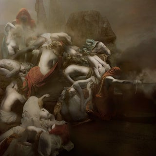 Soulcollector by Mariska Karto | Photograph on aluminum depicting a dramatic scene with figures. For Sale