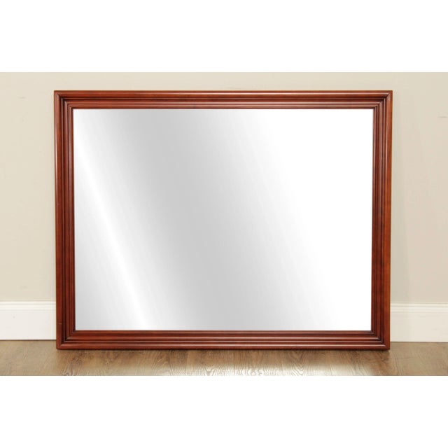High Quality American Made Solid Cherry Wood Frame Wall Mirror Possibly Pennsylvania House