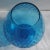 Mid-Century Modern Italian Mid-Century Empoli Blue Glass Optic Snifter For Sale - Image 3 of 8