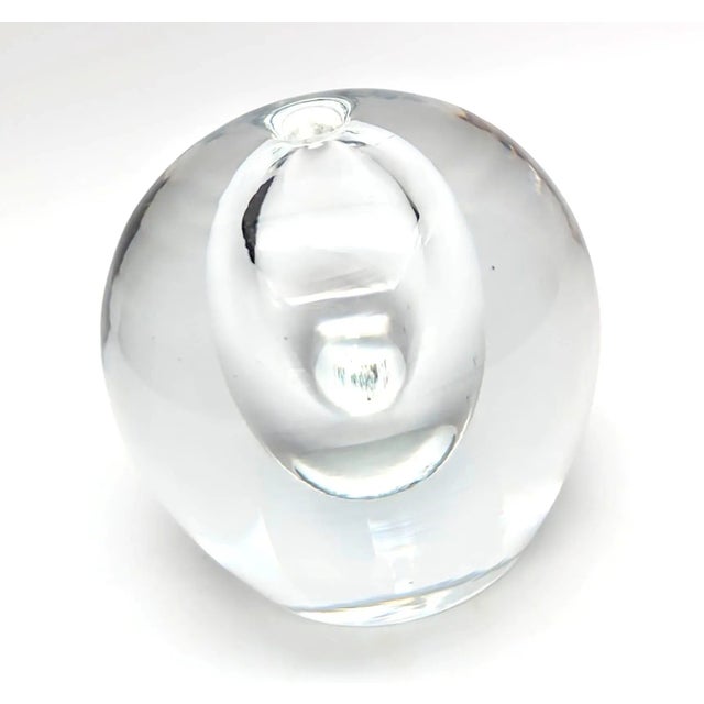 1980s 1980s Blown Glass Paper Weight For Sale - Image 5 of 9