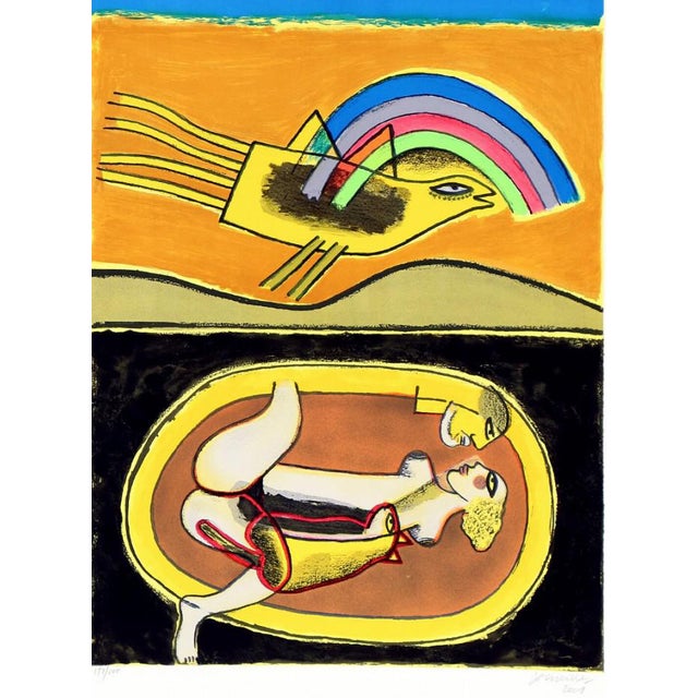 Corneille, Composition, 2001, Color Lithograph For Sale