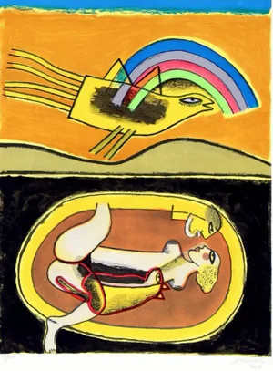 Corneille, Composition, 2001, Color Lithograph