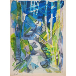 Camille Hilaire, Torrent en forêt (La Largue), Lithograph For Sale