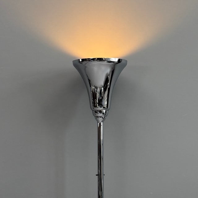 Art Deco Floor Lamp in Chrome, 1930s For Sale - Image 6 of 13