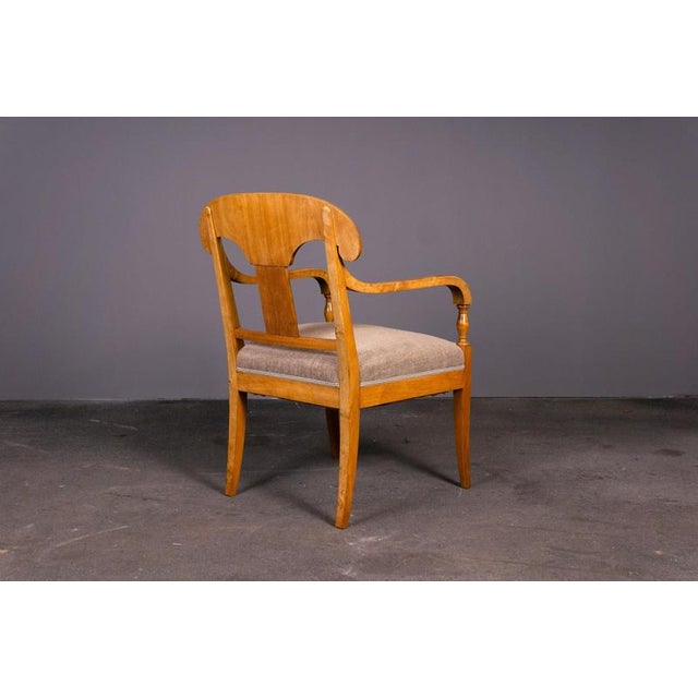 Brown Biedermeier Style Chairs, Early 20th Century, Set of 3 For Sale - Image 8 of 18