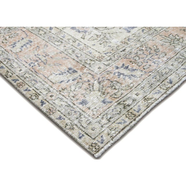 Traditional 1960s Turkish Oushak Rug For Sale - Image 3 of 6