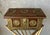 Rustic European Mid 20th‑Century Spanish Colonial-Style Hand Hewn Walnut Wood & Brass Accent Box For Sale - Image 3 of 18
