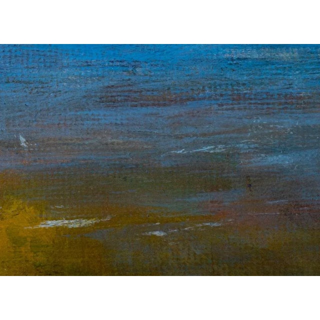 American Joan Shapiro "At Dawn" Gouache on Canvas Board For Sale - Image 3 of 8