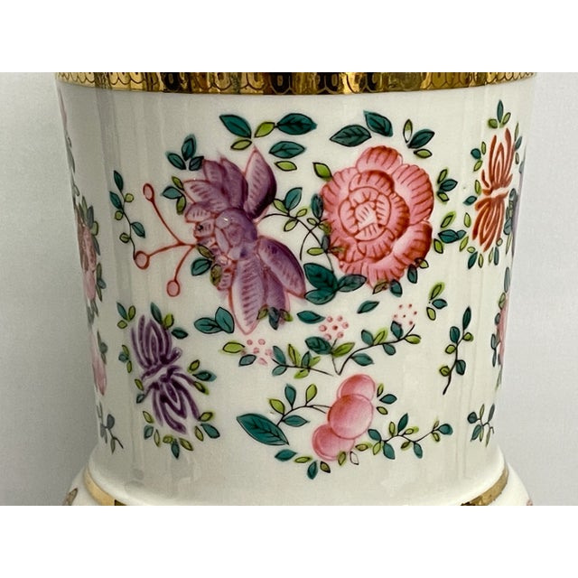 Ceramic English Porcelain Vase - By Adams Lowestoft For Sale - Image 7 of 12