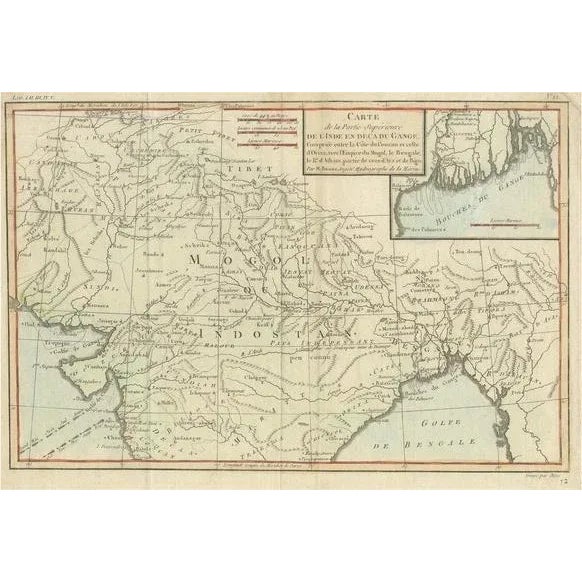 Antique Map of Part of Central and Southern Asia For Sale - Image 6 of 6