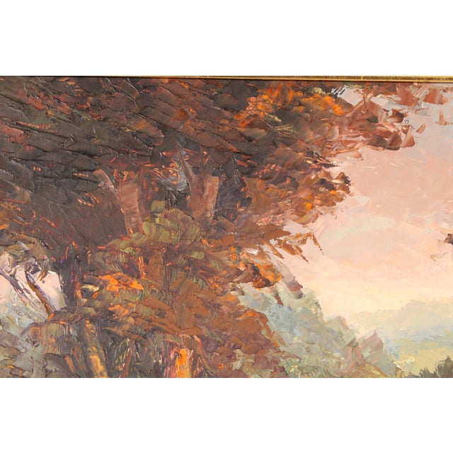 Green Impressionist Landscape Painting by Leslie Furlong (1905-1989) For Sale - Image 8 of 11