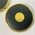 Brass 1990s Vintage Hollywood Regency Traditional Brass & Leather Coasters - Set of 5 For Sale - Image 8 of 10