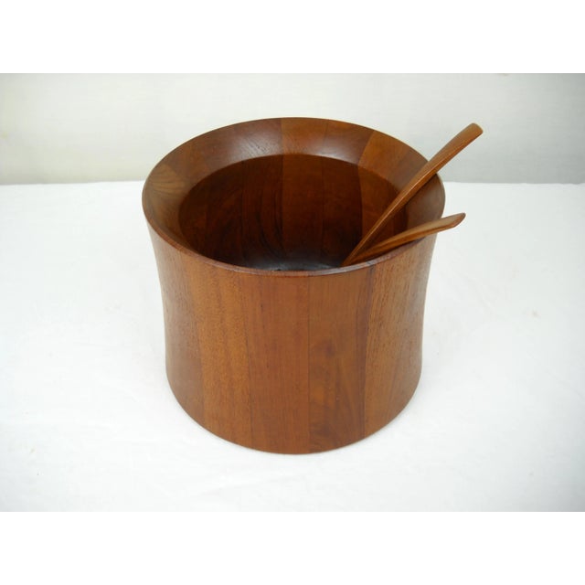 Jens Quistgaard Dansk Salad Bowl and Serving Spoons, S/3 For Sale In Orlando - Image 6 of 11