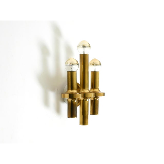Mid-Century Modern Brass Wall Lamp by Gaetano Sciolari for Staff Leuchten, 1960s For Sale - Image 3 of 17