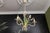 Hollywood Regency Pastel Color Callas Lily Flower Bouquet Metal Chandelier, 1970s For Sale - Image 6 of 18