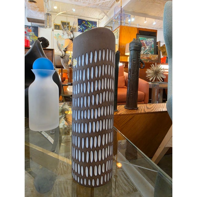1960s Ingrid Atterberg for Uppsala, Stoneware Vase For Sale In Charleston - Image 6 of 11