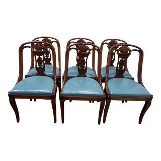 Set of 6 Art Deco Chairs Circa 1930s For Sale
