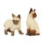 Siamese Cat Figurines in Glazed Ceramic, Japan, 1950s, Set of 2 For Sale - Image 8 of 14