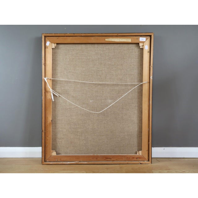 Mid-Century Modern 'Afternoon Lesson' Expressive Figurative Oil Painting by Swedish Artist Hans Osswald (1919-1983), Framed For Sale - Image 13 of 13