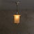 Italian Cylindrical Ivory Lacquer + Starburst Glass Lantern Pendant, 1950s For Sale - Image 10 of 11