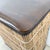 Vintage Bamboo Laundry Basket With Cushioned Lid For Sale - Image 12 of 12