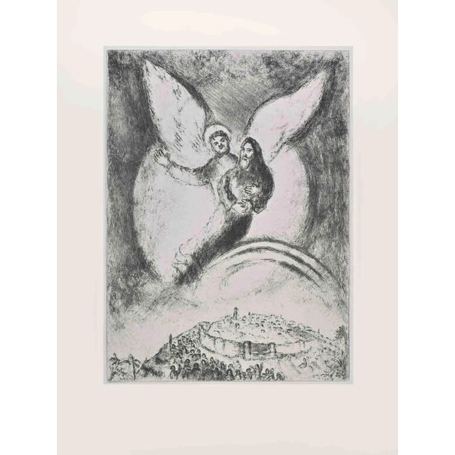 Marc Chagall, Jerusalem Has Been Freed from Babylon\., Etching, 1956 For Sale