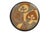 Clyde Burt ceramic charger in glazed stoneware with incised image. Signature to underside: [CB]. American, c. 1965