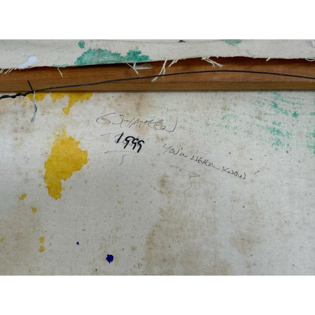 Red 1999 Abstract Acrylic Painting “You’ll Never Know” For Sale - Image 8 of 9