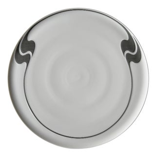 Asimmetria Greyscale Cake Plate by Björn Wiinblad for Rosenthal, 1987 For Sale